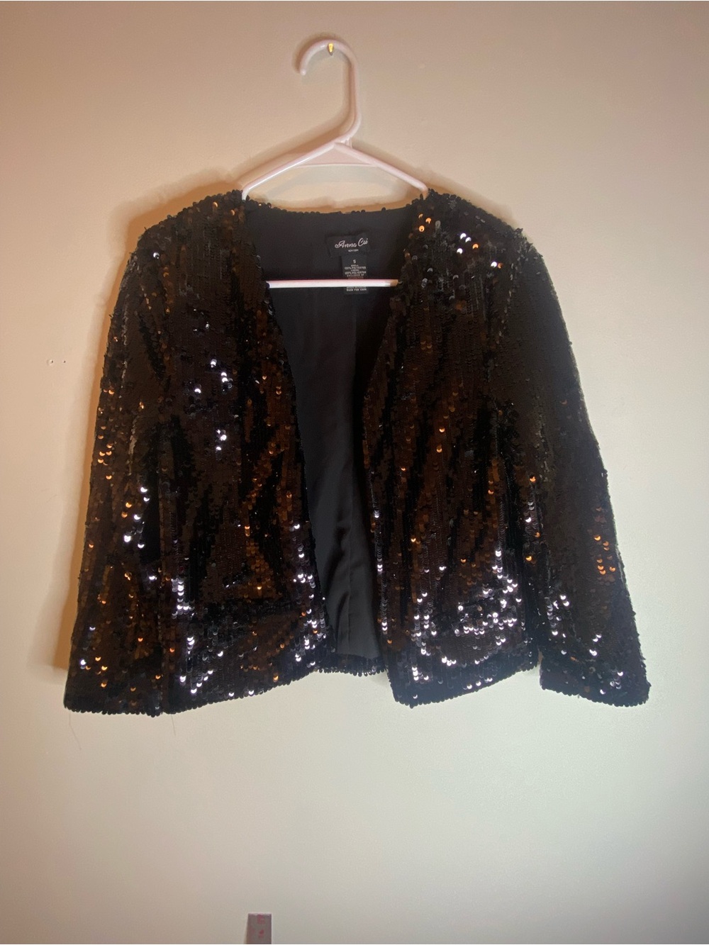 Alexis Black Sequin Blazer Jacket